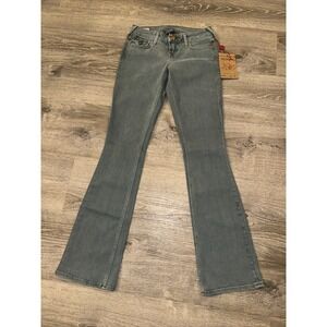 True Religion Women's Jeans Becky Lonestar Flared Slate Blue Size 26